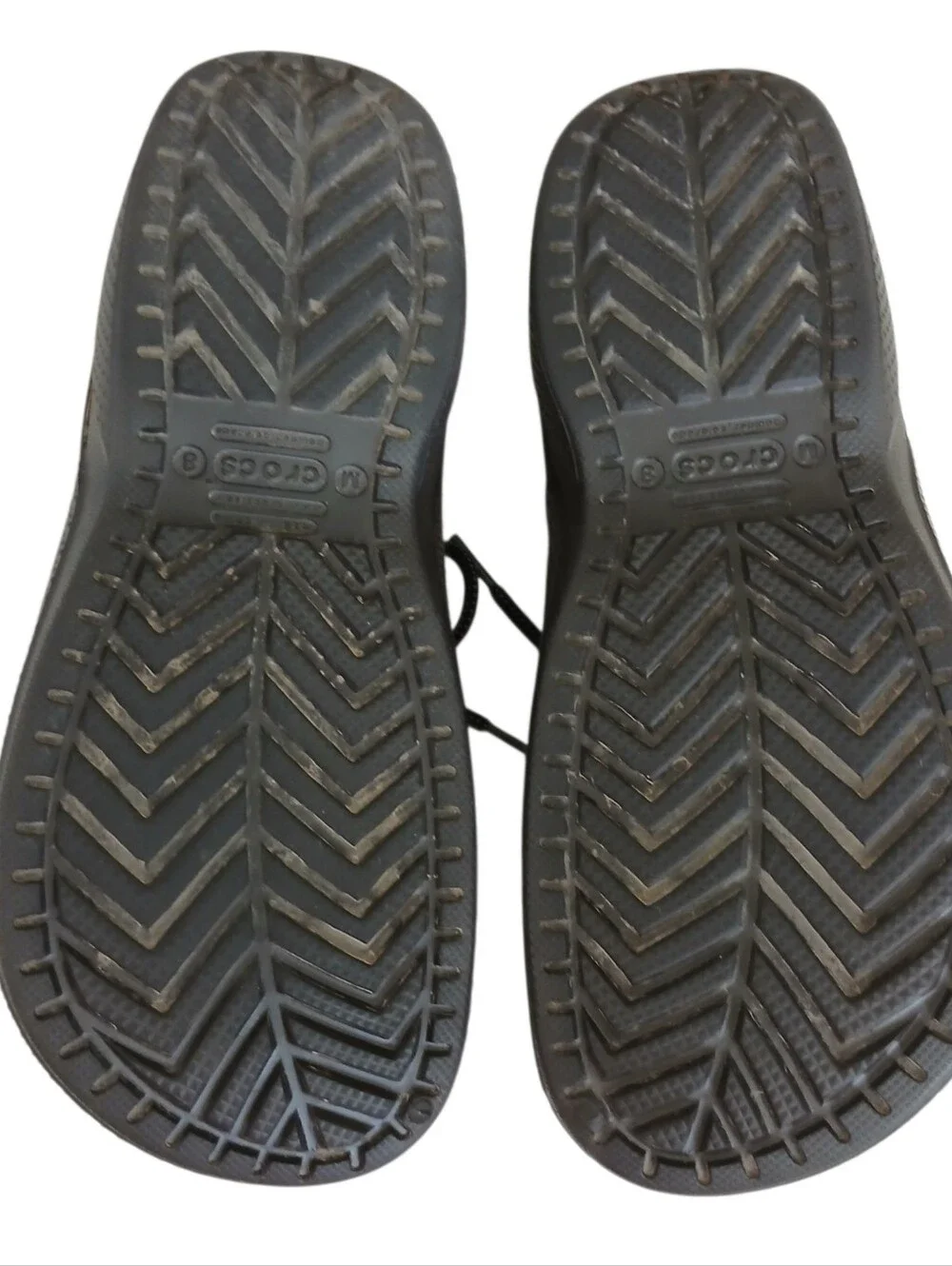 CROCS Islander Pitcrew Sport Boat Shoes Men's 8 Brown Lightweight Comfort